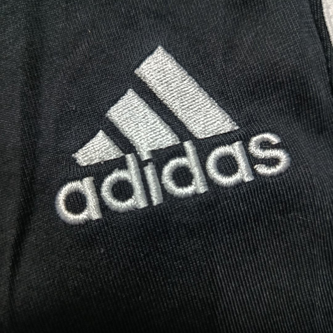 Adidas 3-Stripes Black Track Pants (Category: Joggers) located in Taytay. Submitted by hoodgrail.vtg (Listing ID 1462956083, Image 3). Description: • Excellent condition - Lightly used • Classic white 3-Stripes detail with embroidered adidas logo • Size on tag: M — best fits W33 • Measurements: 16.5 x 42 in • Leg opening: 7 in • Color rate: 9.5/10 • Issue: None.
