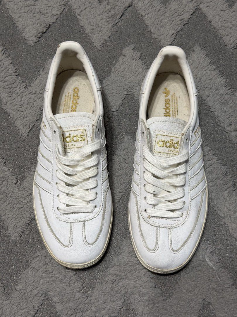 Adidas - White Leather Spezial Sneakers (Category: Sneakers) located in Cavite. Submitted by commoncourtesy (Listing ID 1463099668, Image 2). Description: Size 6 womens.
