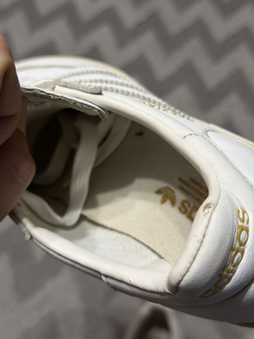Adidas - White Leather Spezial Sneakers (Category: Sneakers) located in Cavite. Submitted by commoncourtesy (Listing ID 1463099668, Image 3). Description: Size 6 womens.
