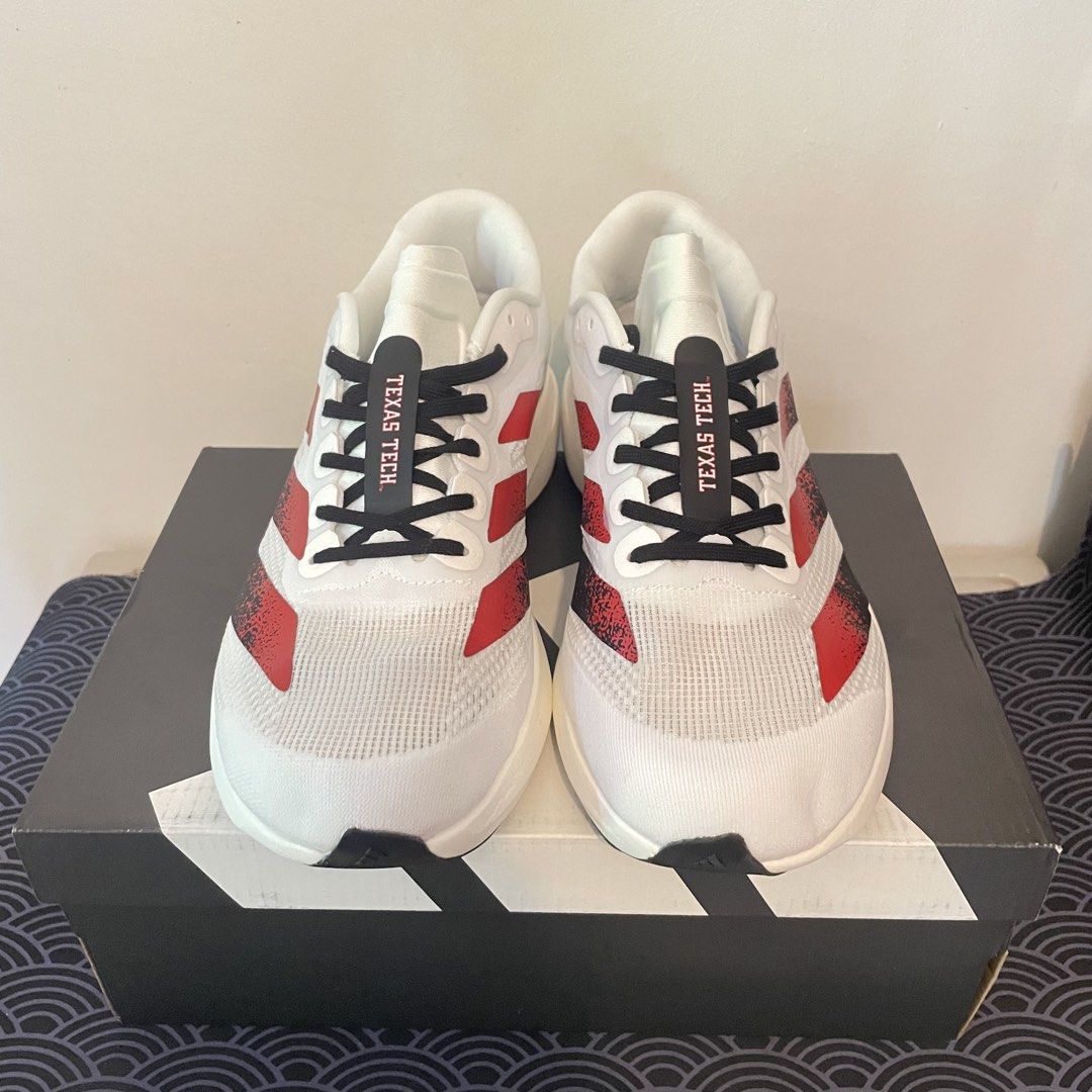 Adidas Adizero Evo SL (Category: Sneakers) located in Manila. Submitted by bads0824 (Listing ID 1462940007, Image 3). Description: Adizero Evo SL Texas Tech Size 10 mens/ 44 eu Brand w/ box Can ship.