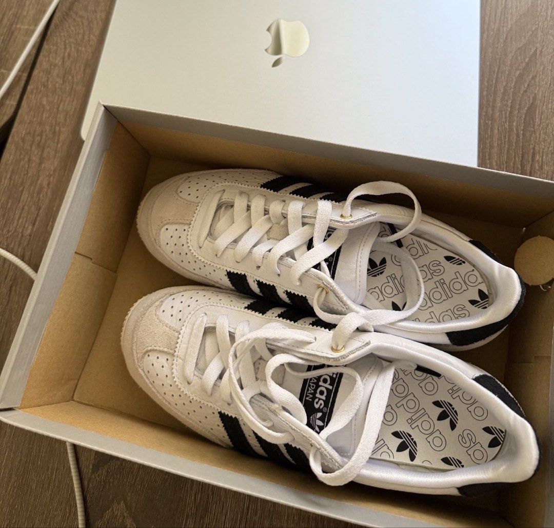 Adidas Japan (Category: Sneakers) located in Manila. Submitted by prettygiya (Listing ID 1463058039, Image 1). Description: fits 37-38 with extra black lace with box bought from Japan NO LOWBALL PLS.
