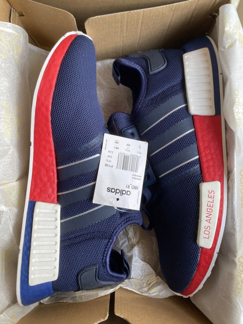 Adidas NMD R1 (Category: Sneakers) located in Quezon City. Submitted by footspotwithpatrick (Listing ID 1463002962, Image 2). Description: Size 12 brand new with box and tags 📍Novaliches, QC ✈️Shipping nationwide fb: Patrick Langcaon We sell original pairs only, NO TO FAKES‼️ .