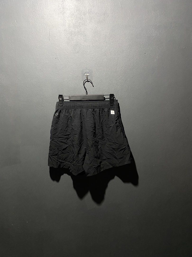 Adidas palda short (Category: Shorts) located in Lucena. Submitted by handpickthrift (Listing ID 1462935843, Image 2). Description: - Black Adidas shorts - Rose gold Adidas logo on the side - Elastic waistband with drawstring - Lightweight material - Ideal for sports or casual wear - Easy to pack and move in.