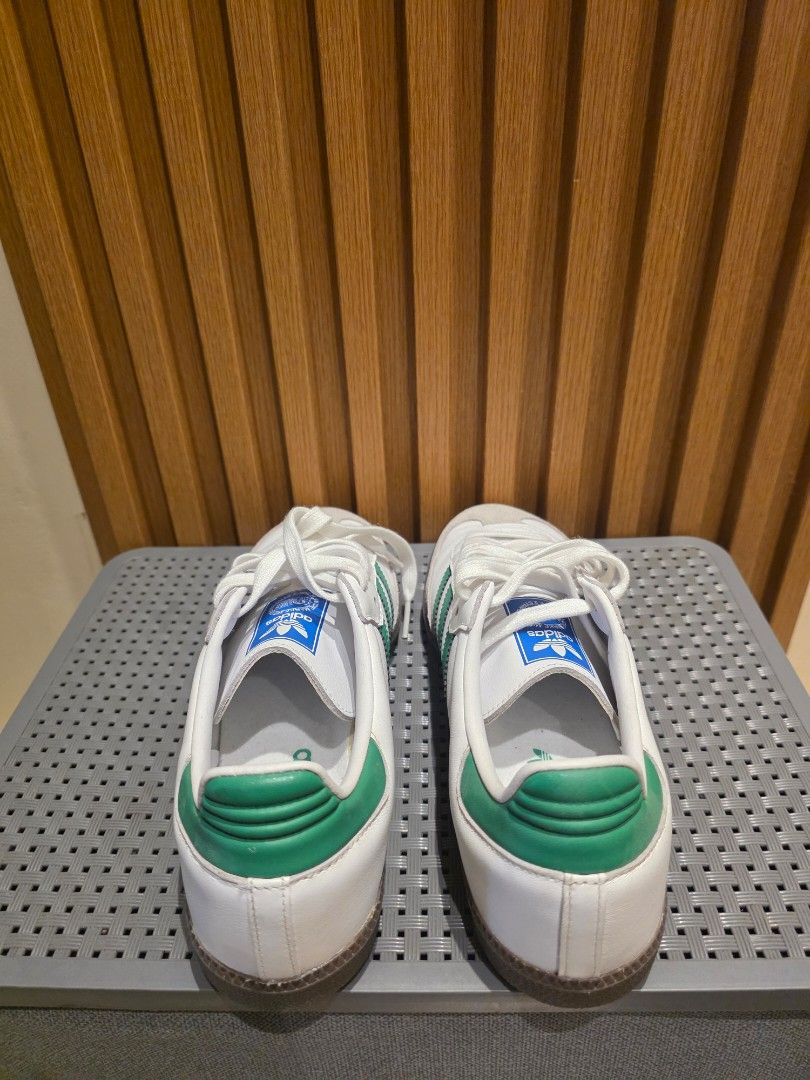ADIDAS SAMBA (Category: Sneakers) located in Manila. Submitted by iantrepreneuer (Listing ID 1462935823, Image 3). Description: Adidas Samba Size 8.5 US No more box Slightly used, in great condition I can provide alternative box Negotiable.