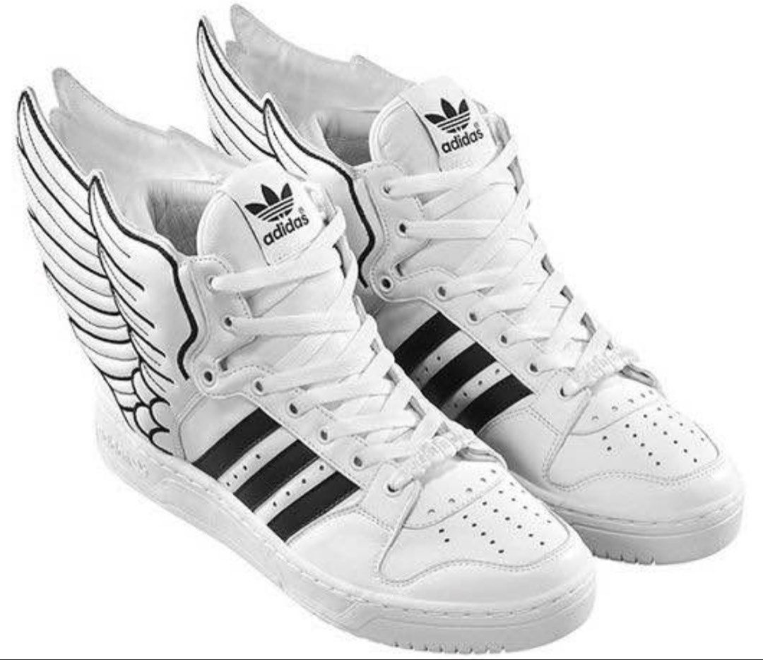 Adidas X Jeremy Scott Wings 2.0 (Category: Sneakers) located in Manila. Submitted by levigustav (Listing ID 1462996071, Image 2). Description: PRE-ORDER: Adidas x Jeremy Scott Wings 2.0 White and black Price: ₱3,950 DP: ₱3,000 (non-refundable) Balance: ₱950 — bayad pag dumating na ETA: 5–7 days Available Sizes: 36 to 46 Legit — Quality Checked DM to reserve & ask for actual video! No cancellation once confirmed Location: Tondo, Manila Pagdating s