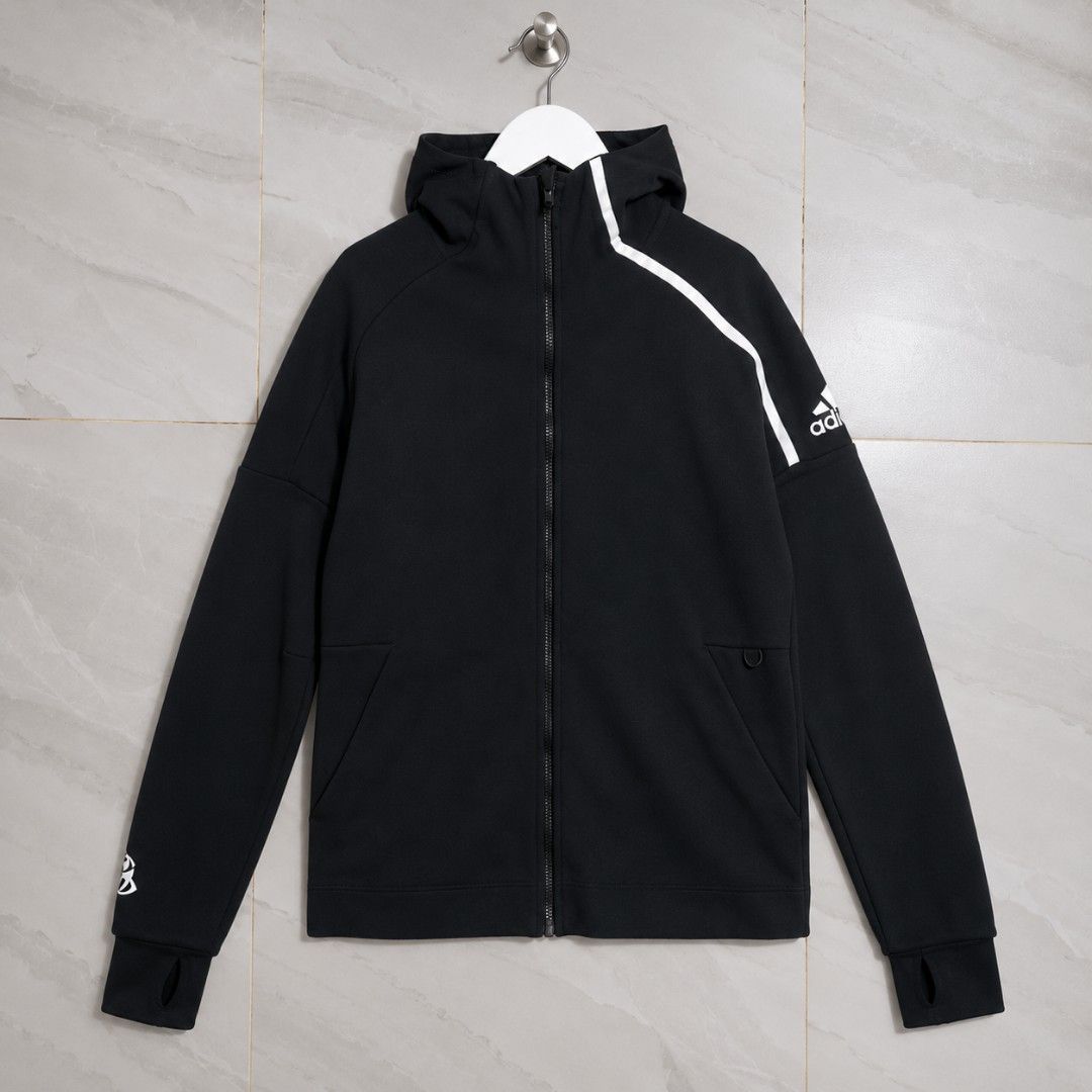 Adidas ZNE Ren Zhe (Category: Activewear) located in Baguio. Submitted by fierceowl_4c6c93 (Listing ID 1462974686, Image 1). Description: adidas Z.N.E. "Ninja" (Ren Zhe / 忍者) Full-Zip Hoodie The adidas Z.N.E. series ("Zero Negative Energy") is specifically designed to help athletes block out distractions and maintain deep focus before a game. Legit Authentic Excellent Condition Dimension Width: 23" Length: 28" Baguio Area Open Ship plus sf ka.