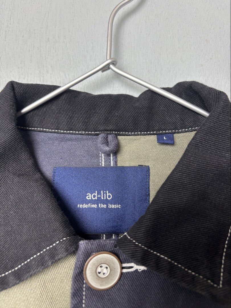 Ad-Lib Japan Color Blocking Chore Jacket (Category: Coats, Jackets and Outerwear) located in Mandaluyong City. Submitted by fellas_ph (Listing ID 1463041071, Image 3). Description: Excellent condition No issues Size L 22.5" Width 29.5" Length.