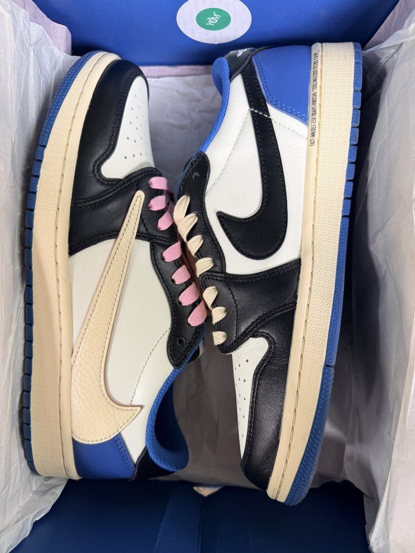 Air Jordan 1 Low Travis Scott Fragment (Category: Sneakers) located in Cabuyao City. Submitted by PaulManuel19 (Listing ID 1463031676, Image 1). Description: FOR SALE / FOR SWAP 👟 Testing the waters lang, not rush selling. Open for swap sa mga comfort shoes. 😊 Used Jordan 1 Retro Low OG SP Fragment x Travis Scott — PK Batch (UA PAIR) 📌 Condition: Good condi (Used around 10x lang ata) 💰 Price: ₱2,000 + SF (If shipping) 📏 Size: US 9 📦 Inclusi