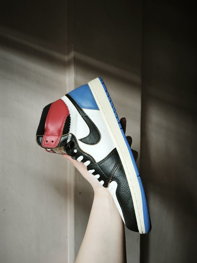 Air Jordan 1 Union Fragment (Category: Sneakers) located in Pasay City. Submitted by karl.delloza (Listing ID 1462944576, Image 3). Description: FS Air Jordan 1 Union Fragment Size 11 Slightly used, no drags 11.5k + SF Pasay City.