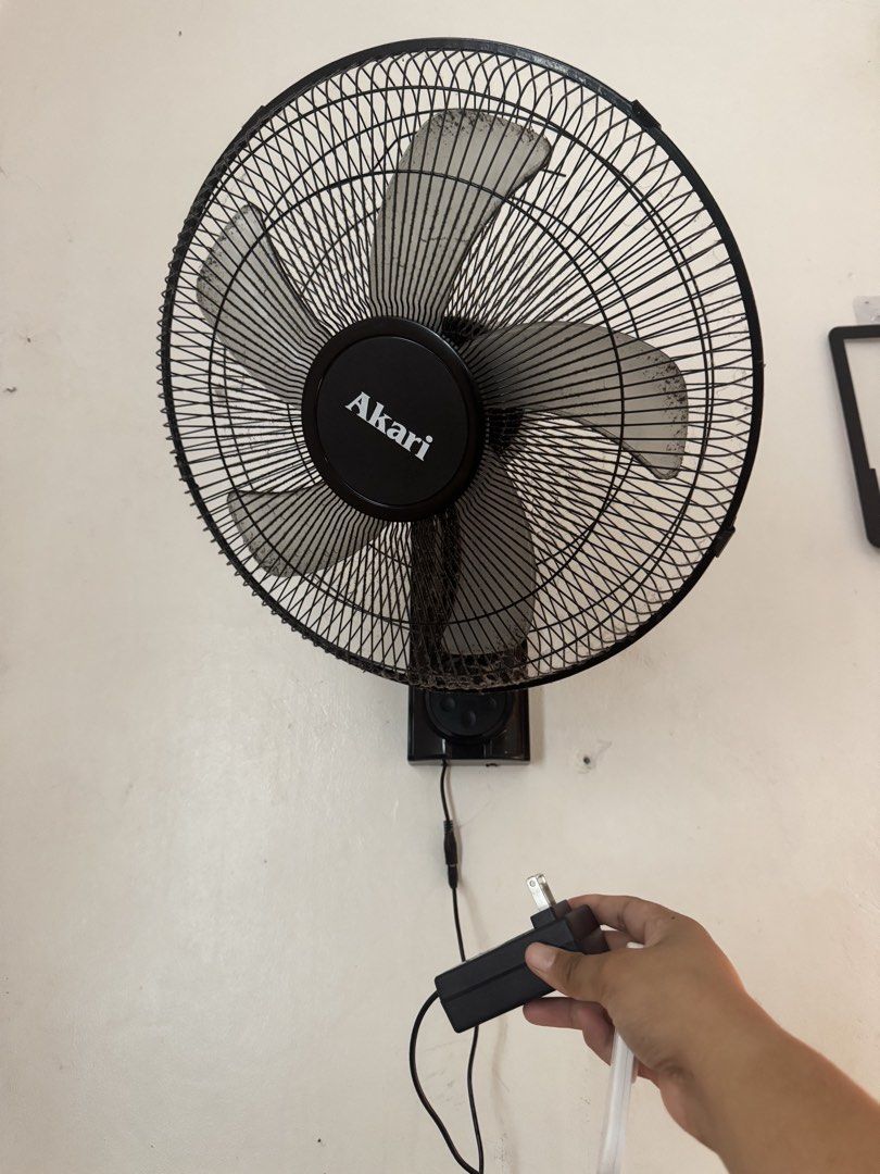 Akari 16" Rechargeable Solar Wall Fan (Category: Fans) located in Santa Rosa. Submitted by caressgonzales (Listing ID 1462916796, Image 1). Description: For sale: - Orig price ₱4,299 - Akari 16 inch rechargeable solar wall fan (Model ARWF-S01B) - Comes with remote control and power adapter - Ideal for areas with limited electricity - Can be powered by solar energy RFS: Moving out and no longer needed.