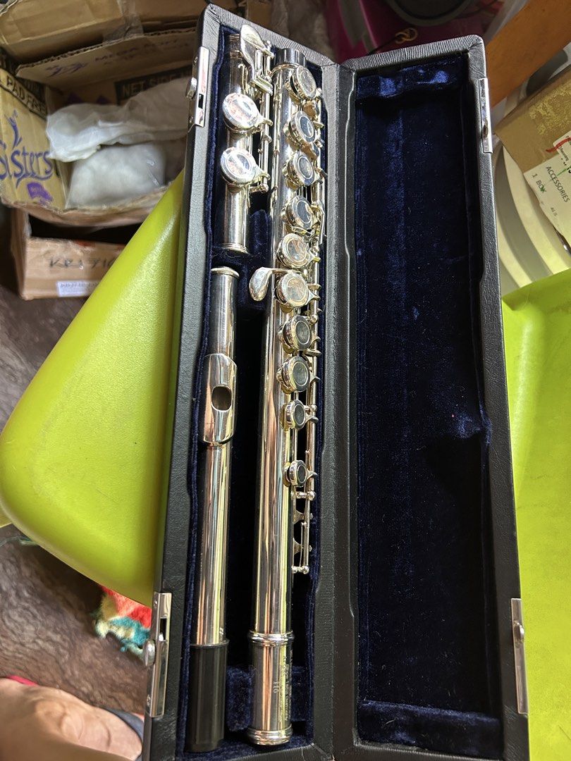 Albert Weber Flute Since 1852 Germany (Category: Musical Instruments) located in Caloocan City. Submitted by guitara1822 (Listing ID 1462885262, Image 1). Description: - Albert Weber Flute - Made in Germany - Silver-toned finish - Original black hard case with embossed Albert Weber logo included - Ideal for musicians.