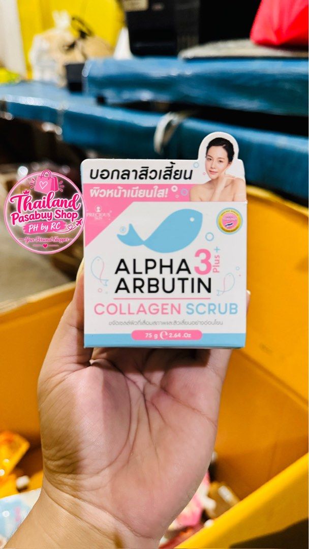 Alpha Arbutin 3 Plus Collagen Scrub 75g (Category: Face Care) located in Cavite. Submitted by rhenelycathrined (Listing ID 1462910645, Image 1). Description: - Gently removes dead skin cells and blackheads. - Reveals smoother, clearer skin. - Enriched with collagen for added benefits. - Brand: Alpha Arbutin 3 Plus - Size: 75g - Promotes a brighter complexion with regular use..