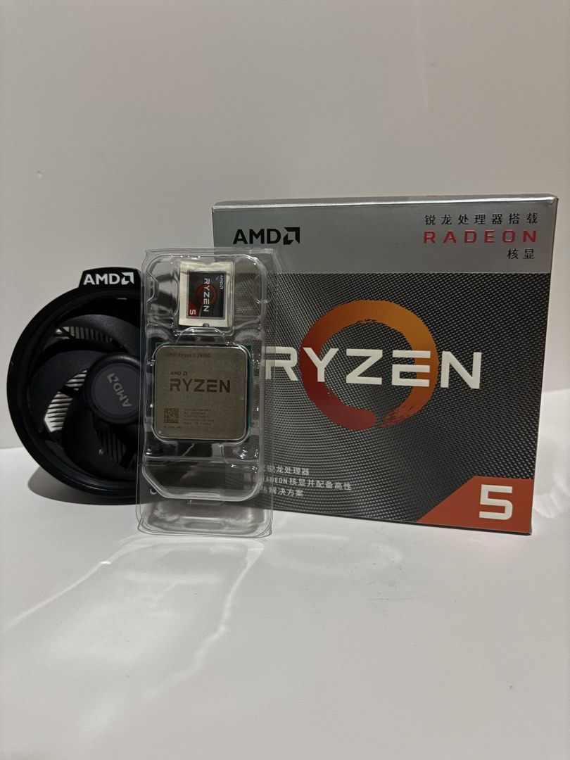 AMD Ryzen 5 3400G Processor + Stock Cooler | Vega 11 Graphics (Category: Computer Parts) located in Davao. Submitted by fbee5204e7fc0110b3e15efa2b36c1 (Listing ID 1463041319, Image 1). Description: 🔖 For Sale: AMD Ryzen 5 3400G Processor + Stock Cooler | Vega 11 Graphics 🏷️ Price: ₱4,500 📜 Take Note: • Personally used and in good working condition. • No known issues. • Includes the original stock cooler, stickers, and box. • Perfect for budget