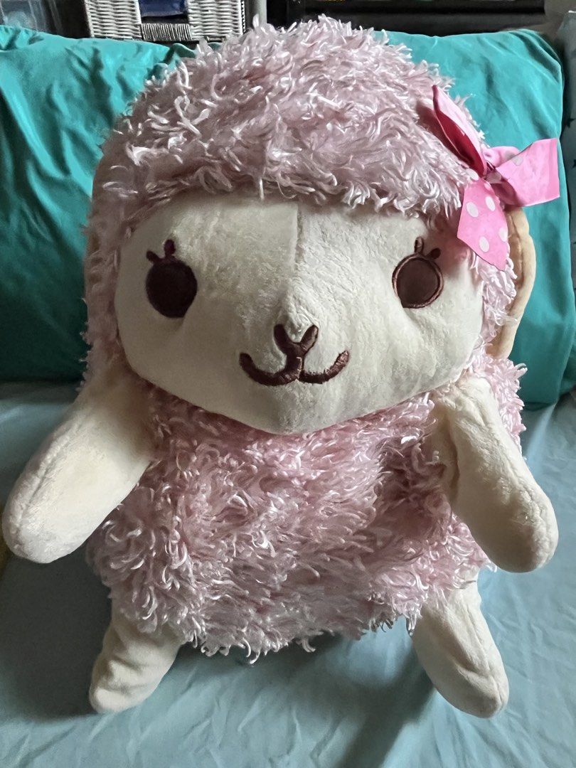 Amuse sheep baby pink big (Category: Plushies & Soft Toys) located in Paranaque City. Submitted by bonsaiart (Listing ID 1462920485, Image 1). Description: Good as new Bulky Huggable 950( fixed)+ sf Payment first policy (gcash/ paymaya) Shipping ONLY (J&t) NO TO COD NO TO MEETUP NO TO COP (LBC) No breaking of set or bundle.