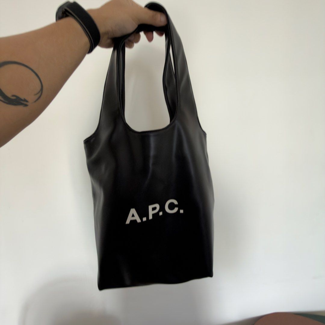 A.P.C. Black Ninon Bag (Category: Tote Bags) located in Baliuag. Submitted by wilfredcholo (Listing ID 1462936946, Image 1). Description: Size: Small Dimensions: 34 x 53 x 11 cm Bought for 11,000 PHP Negotiable for sure buyer Decluttering Not my style anymore.