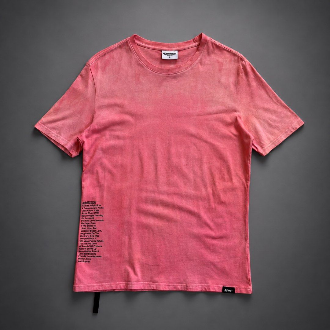 AS ALWAYS BRAND TIE DYE SHIRT (Category: Tshirts & Polo Shirts ) located in Taguig. Submitted by clarrk95 (Listing ID 1462995839, Image 1). Description: As Always Brand Tie Dye Shirt Size: one size Length: 26inches Width: 19inches PRICE: ₱350 ONLY! ✅ very good condition ✅ add shipping fee ✅ ignoring LP inquiry Shipping: Lalamove | J&T | LBC Location: Taguig📍 Payment: Gcash | Bank | Cash FB: THRFT IG: thrft_25 DM for more detailed pics.📩.