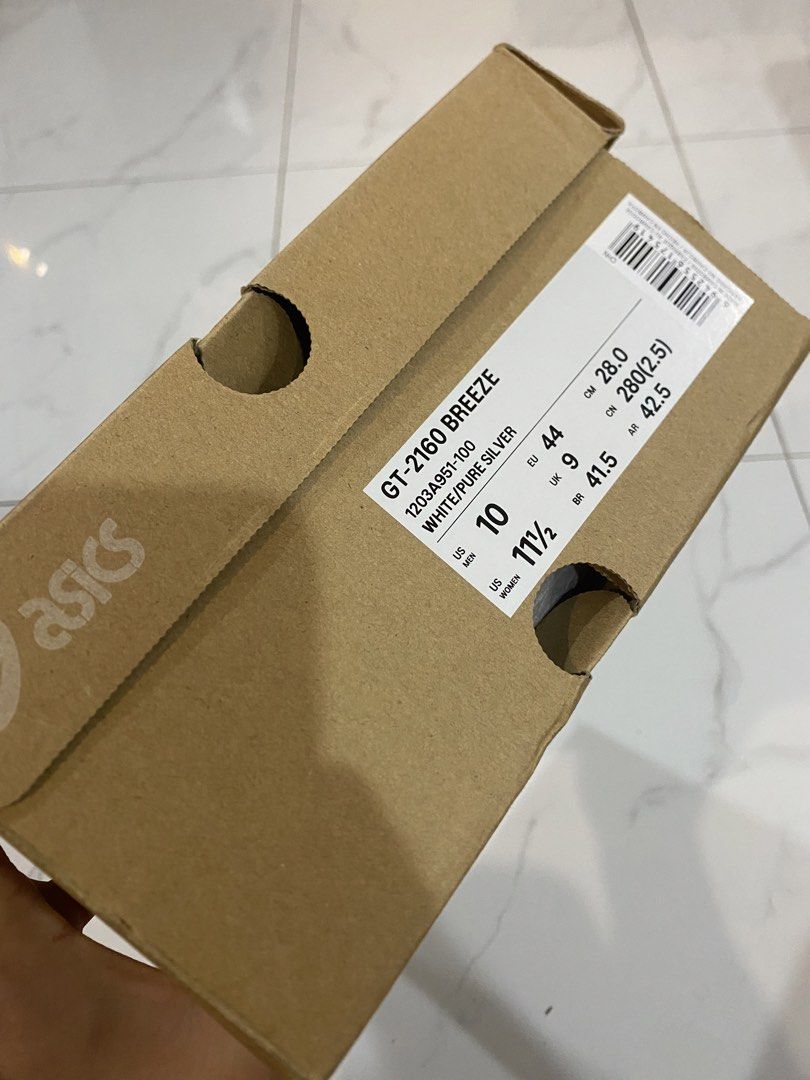 Asics GT - 2160 Breeze (Category: Sneakers) located in Quezon City. Submitted by footspotwithpatrick (Listing ID 1462945038, Image 2). Description: Size 10 brand new with box 📍Novaliches, QC ✈️Shipping nationwide fb: Patrick Langcaon We sell original pairs only, NO TO FAKES‼️ .