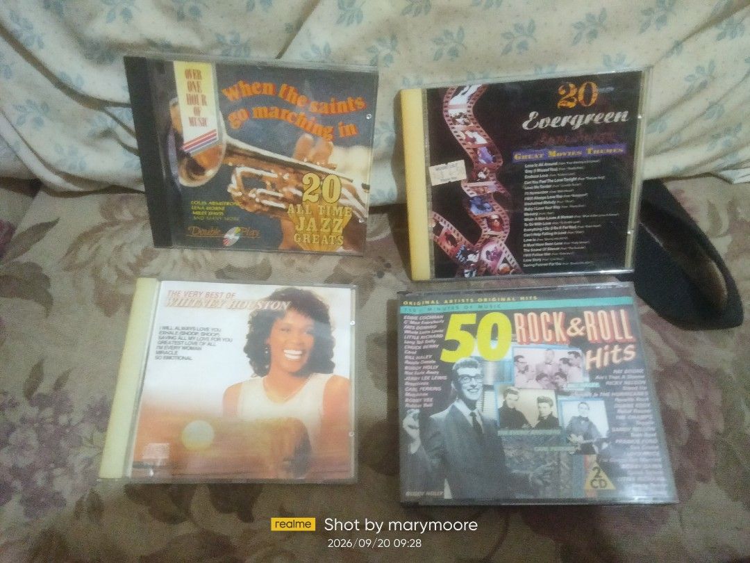 Assorted cds (Category: CDs & DVDs) located in Manila. Submitted by moranolito25893 (Listing ID 1463079908, Image 2). Description: 150 each retail take all 36pcs (75 each).