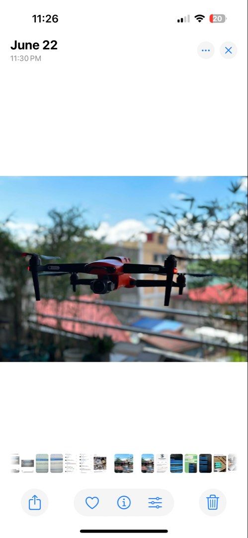 Autel Evo II drone (Category: Office & Business Technology) located in Taguig. Submitted by fuji29 (Listing ID 1463011781, Image 3). Description: Autel Evo II 6k camera 1 battery Remote and extra propellers No bag We can test before you pay.