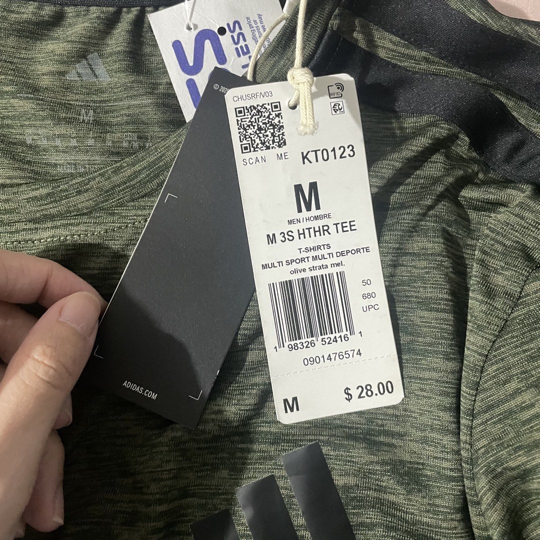 Authentic Adidas Activewear Gym Training Workout Multi Sport Tshirt (Category: Activewear) located in Dasmarinas. Submitted by jugem (Listing ID 1463047170, Image 3). Description: Size M on tag 21 in width 27 in length.