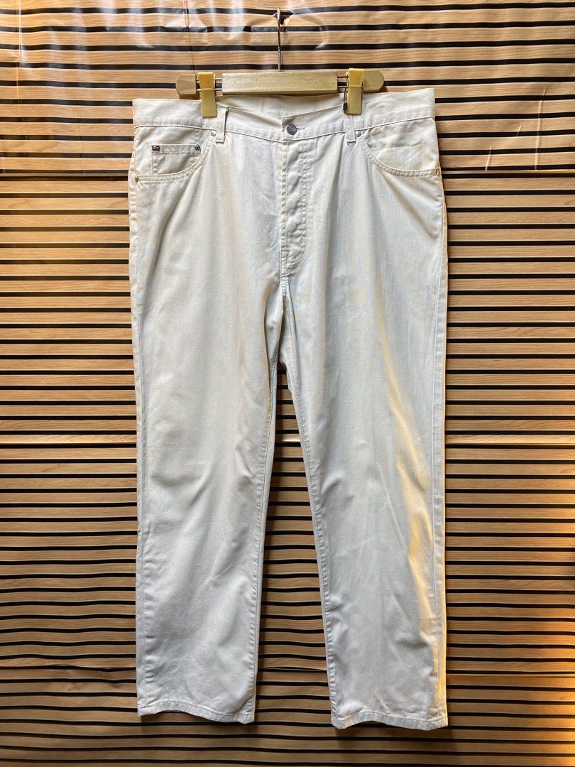 AUTHENTIC LACOSTE PANTS (Category: Jeans) located in Makati City. Submitted by drip.poww (Listing ID 1462951828, Image 2). Description: - Authentic Lacoste - Color: Beige - Size: XL - Dimes: W: 36 L: 42 LH: 9.5 - Authentic - Excellent condition - Need wash, fresh from bale - Material: 100% Cotton Please don’t expect too much—these are thrifted (ukay) items. 😊 !!STILL NEGOTIABLE!!.