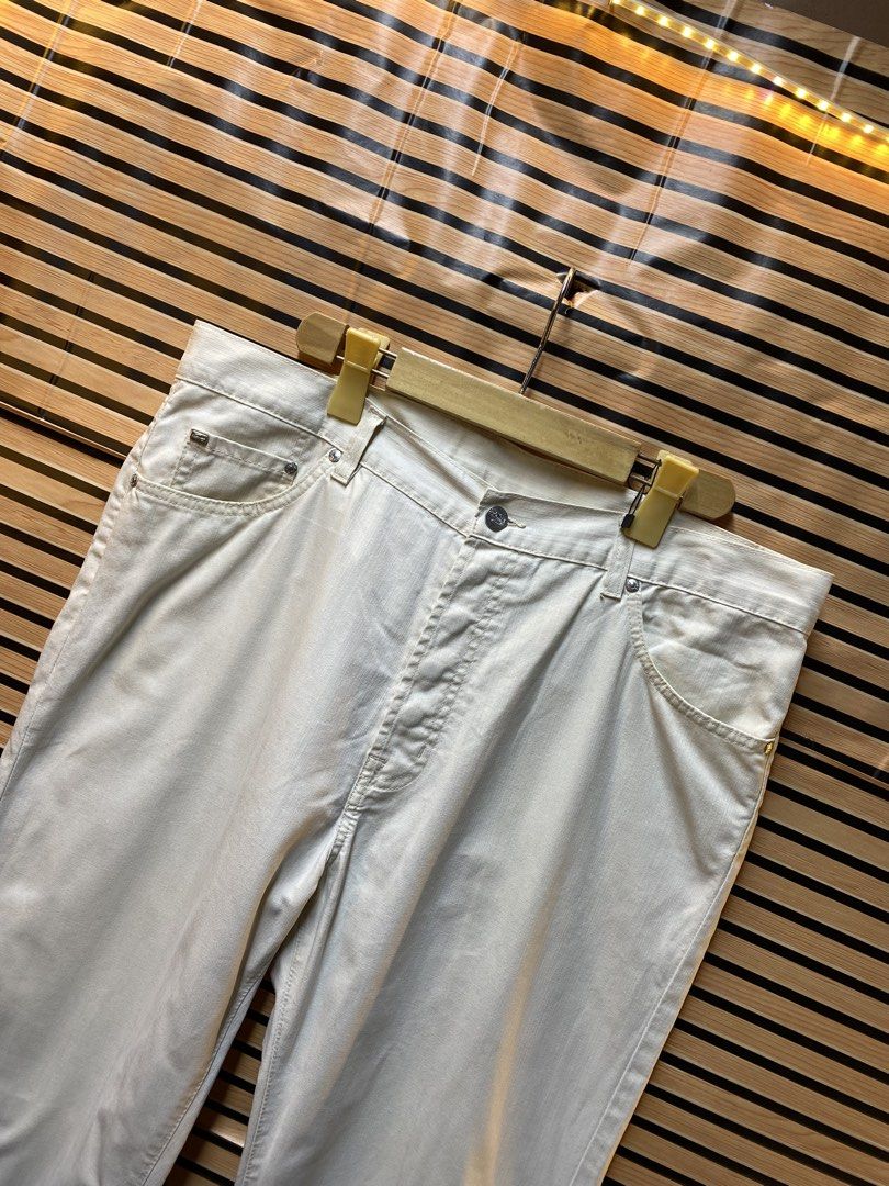 AUTHENTIC LACOSTE PANTS (Category: Jeans) located in Makati City. Submitted by drip.poww (Listing ID 1462951828, Image 3). Description: - Authentic Lacoste - Color: Beige - Size: XL - Dimes: W: 36 L: 42 LH: 9.5 - Authentic - Excellent condition - Need wash, fresh from bale - Material: 100% Cotton Please don’t expect too much—these are thrifted (ukay) items. 😊 !!STILL NEGOTIABLE!!.