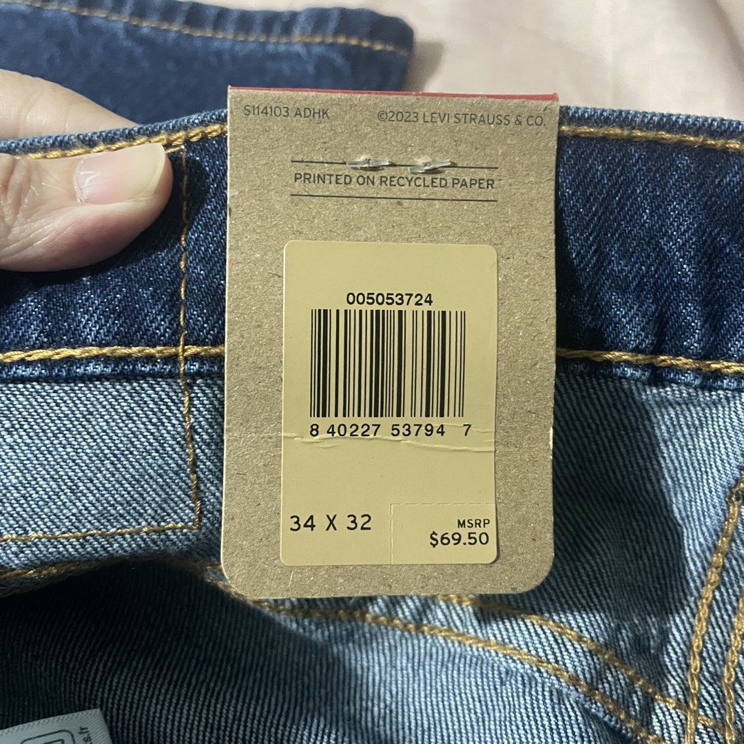Authentic Levi’s 505 Regular Straight Leg Jeans (Category: Jeans) located in Dasmarinas. Submitted by jugem (Listing ID 1463045787, Image 2). Description: brand new 34 in. waist 43 in. length .