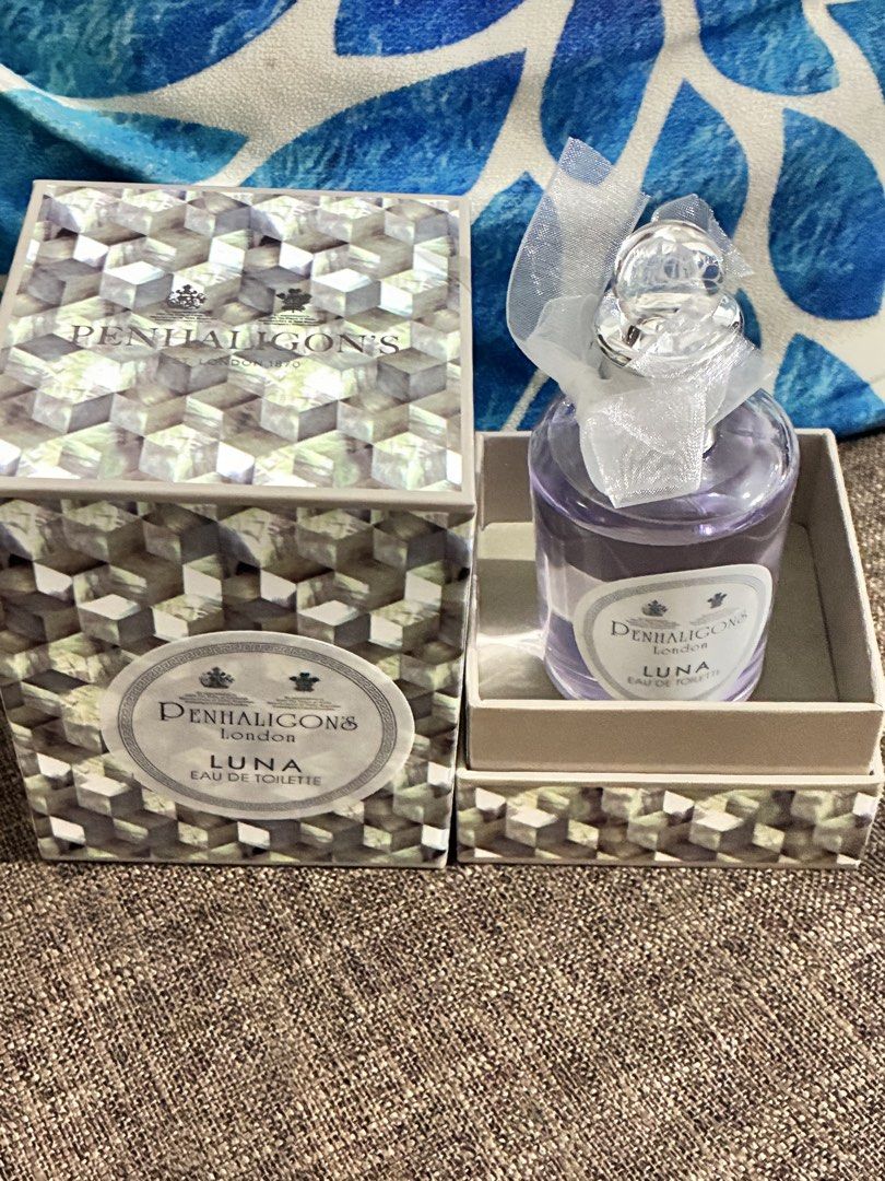 Authentic Penhaligons Luna EDT (Category: Fragrance & Deodorants) located in Las Pinas. Submitted by collextingluxuries2889 (Listing ID 1462932644, Image 1). Description: USA Bought in Nordstrom USA 100 ml Just sprayed a little. NO ISSUES. NO DENTS with the bottle comes with box Long lasting. I believe this is Heart Evangelista’s fave scents. SELLING LOW💯 RFS: I still have one bottle. I’m .