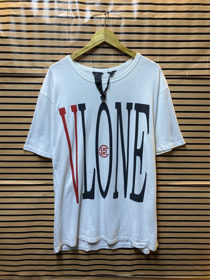 AUTHENTIC VLONE X CLOT “DRAGON TEE” (Category: Tshirts & Polo Shirts ) located in Makati City. Submitted by drip.poww (Listing ID 1462938203, Image 1). Description: - Authentic V Lone x Clot - Color: White - Size: XL - Dimes: 24x31 - Authentic - Excellent condition - Need wash, fresh from bale - Material: 100% Cotton Please don’t expect too much—these are thrifted (ukay) items. 😊 !!STILL NEGOTIABLE!!.