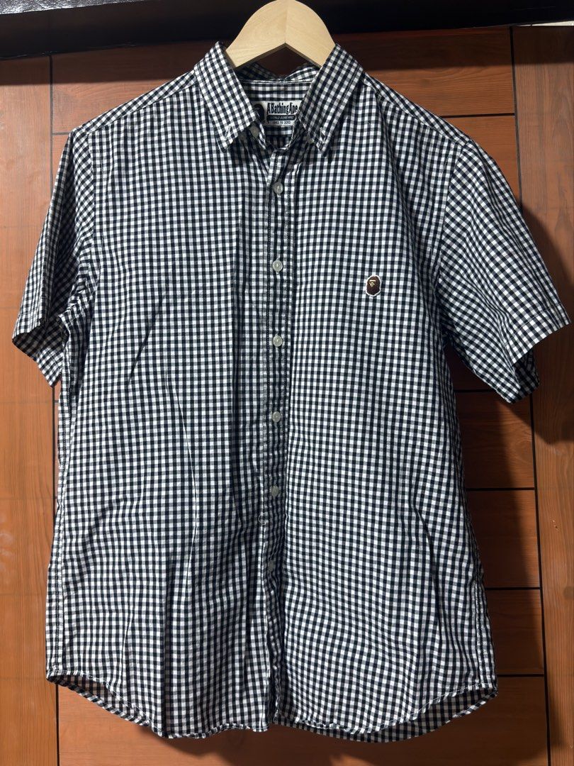 Bape aspack (Category: Tshirts & Polo Shirts ) located in Manila. Submitted by thriftykoldong (Listing ID 1463000992, Image 1). Description: Bape polo size M Bape flaming side size Small No issue both Need wash .