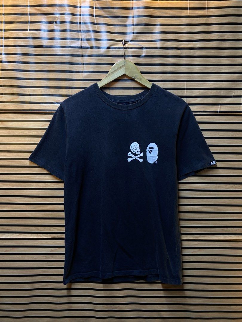 BAPE X NEIGBORHOOD TEE (Category: Tshirts & Polo Shirts ) located in Makati City. Submitted by drip.poww (Listing ID 1462946424, Image 1). Description: - Authentic bape x Neighborhood - Color: Black - Size: Meduim - Dimes: 20x26 - Authentic - Crack print - 9/10 Condi - Excellent condition - Need wash, fresh from bale - Material: 100% Cotton Please don’t expect too much—these are thrifted (ukay) items. 😊 !!STILL NEGOTIABLE!!.