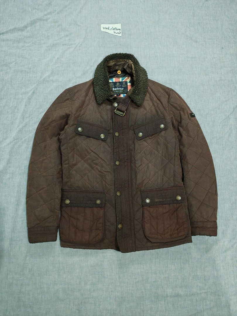 barbour speedometer wax jacket (Category: Coats, Jackets and Outerwear) located in Baguio. Submitted by used_clothing2600 (Listing ID 1463064722, Image 3). Description: barbour speedometer wax jacket size small verygood condition minimal signs of usage pit to pit 19.5 length 28 shoulders 17.5 sleeves 24 P 2,980.