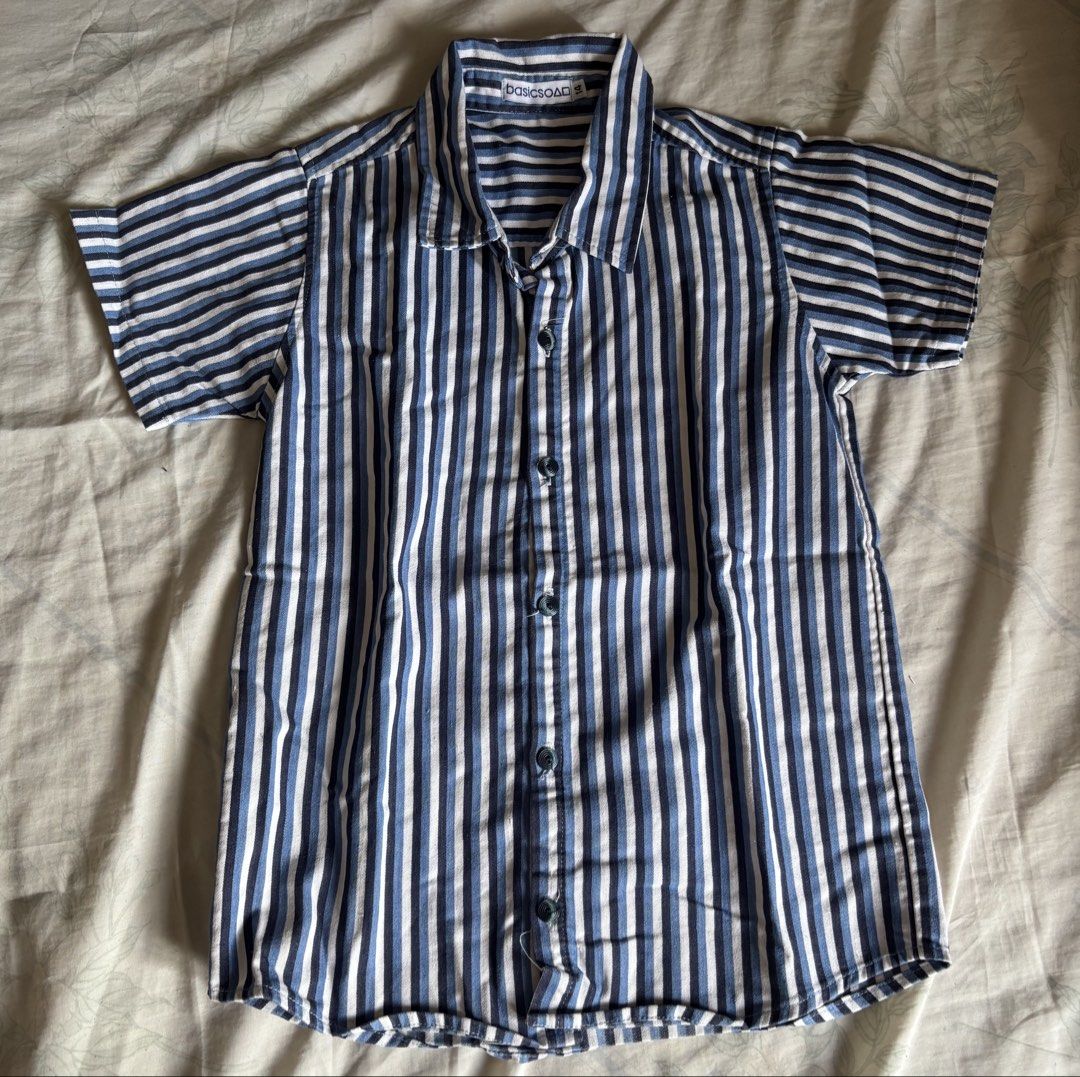 Basic Linen Kids Polo Stripe Shirt (Category: Babies & Kids Fashion) located in Binan City. Submitted by mypreloved_haul (Listing ID 1463098707, Image 1). Description: .