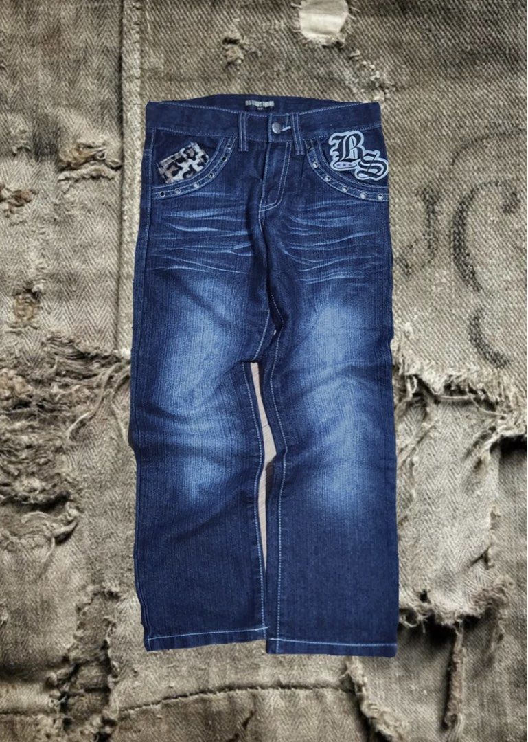 BA-TSU STUDIO Denim Jeans with Union Eagle Jack & Leopard Print Pockets (Category: Jeans) located in Aroroy. Submitted by 3ramor.archv (Listing ID 1463011538, Image 2). Description: - BA-TSU STUDIO jeans .