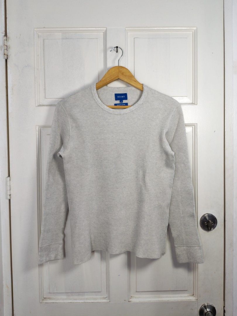 Beams waffle thermal long sleeves (Category: Coats, Jackets and Outerwear) located in Manila. Submitted by potato.ph (Listing ID 1462908475, Image 1). Description: Beams waffle thermal long sleeves Smal on tag Dimensions 18x24.