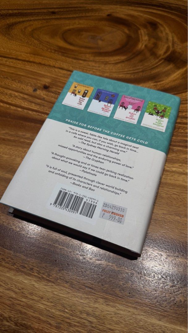 Before the coffee gets cold book (Category: Storybooks) located in Paranaque City. Submitted by jlybr (Listing ID 1463055011, Image 2). Description: Before the coffee gets cold (Hardbound) • Used once open only • Like new.