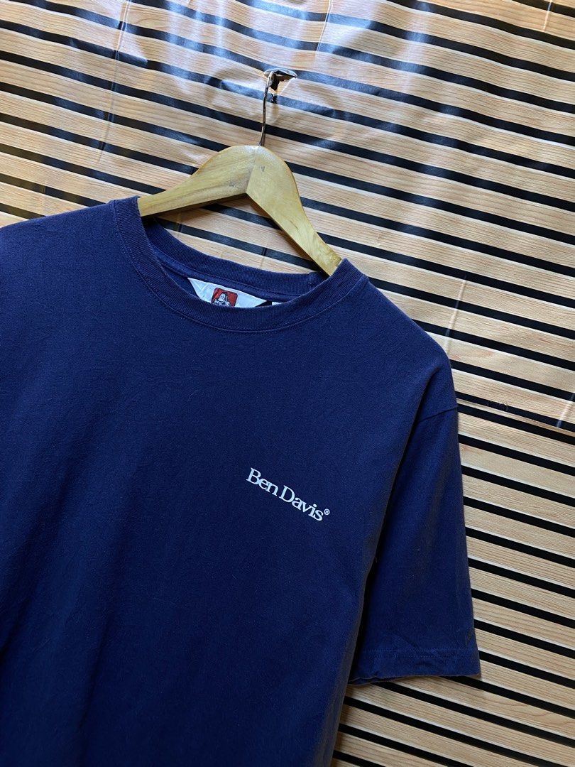 BEN DAVIS “BIG BACK BANDANA DESIGN” (Category: Tshirts & Polo Shirts ) located in Makati City. Submitted by drip.poww (Listing ID 1462941047, Image 3). Description: - Authentic Ben Davis - Color: Navy blue - Size: Meduim - Dimes: 21x28 - Authentic - Excellent condition - Need wash, fresh from bale - Material: 100% Cotton Please don’t expect too much—these are thrifted (ukay) items. 😊 !!STILL NEGOTIABLE!!.