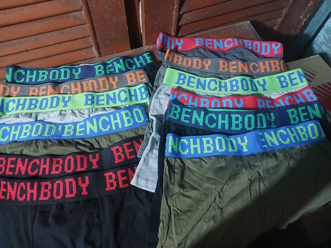 Bench Body Underwear Boxer Briefs - Assorted Colors (Category: Underwear) located in Sorsogon. Submitted by jfox088 (Listing ID 1462894909, Image 2). Description: Bench Boxer Briefs 12 for 150 pesos Slim Fit, Size 36 ❌️ Price is fixed ❌️ No low ballers pls ✅️ Meet up or item can be shipped [buyer shoulder shipping cost].