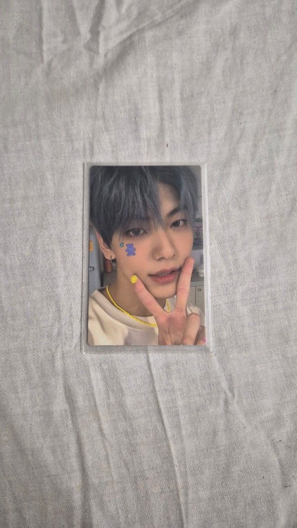 Blue Hour 'R' Soobin PC (Blue Hair Soobin) (Category: K-Wave Merchandise) located in Caloocan City. Submitted by dawna (Listing ID 1463058474, Image 3). Description: - Blue Hour Soobin Pc - Card is protected in a sleeve since it was opened - Ideal addition to any TXT fan's collection can receive payment through Maribank or Maya or Gcash Delivery can be Lalamove or Move it Delivery or Grab Delivery or LBC. SF will be shouldered by buyer.
