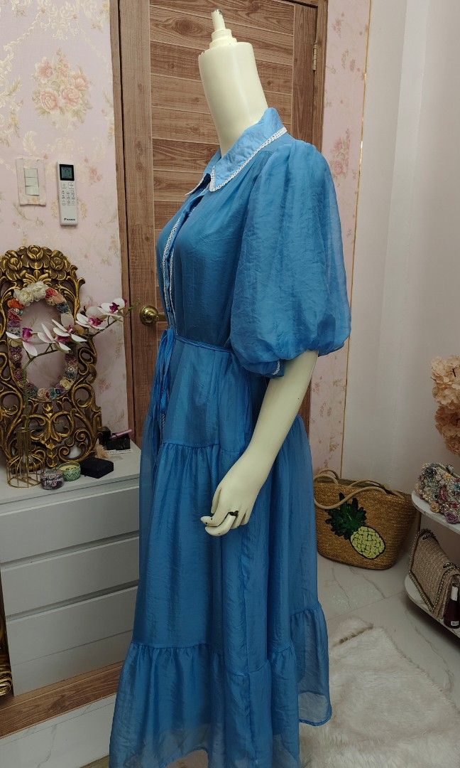 Blue Tiered Puff Maxi Dress (Category: Dresses) located in Pagudpud. Submitted by altheacee063978 (Listing ID 1463095304, Image 3). Description: .