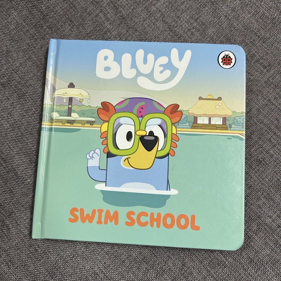 Bluey Swim School Board Book (Category: Children's Books) located in Cagayan de Oro. Submitted by elviecup (Listing ID 1463086533, Image 1). Description: Bluey Swim School board book for young fans! Features Bluey & Bingo at the pool. Sturdy pages, fun illustrations, simple text. Perfect for bedtime or playtime..