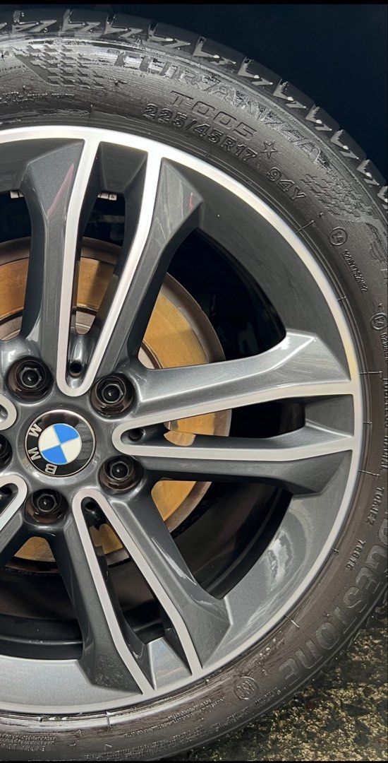 BMW Bridgestone Run Flat Tires (Category: Mags and Tires) located in Makati City. Submitted by StanleysRack (Listing ID 1462963096, Image 1). Description: Used BMW Bridgestone run flat tires for sale. 225/45R17 94Y 1422 Qty: 2 .