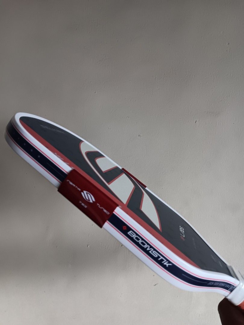Bnew selkirk boomstik americana (Category: Other Sports Equipment and Supplies) located in Quezon City. Submitted by bong_austria24 (Listing ID 1462954384, Image 2). Description: - Brand new Selkirk Boomstik Americana pickleball paddle 16 mm perfect for beginners to intermediate players rough carbon grit lalamove or pick up is okay.
