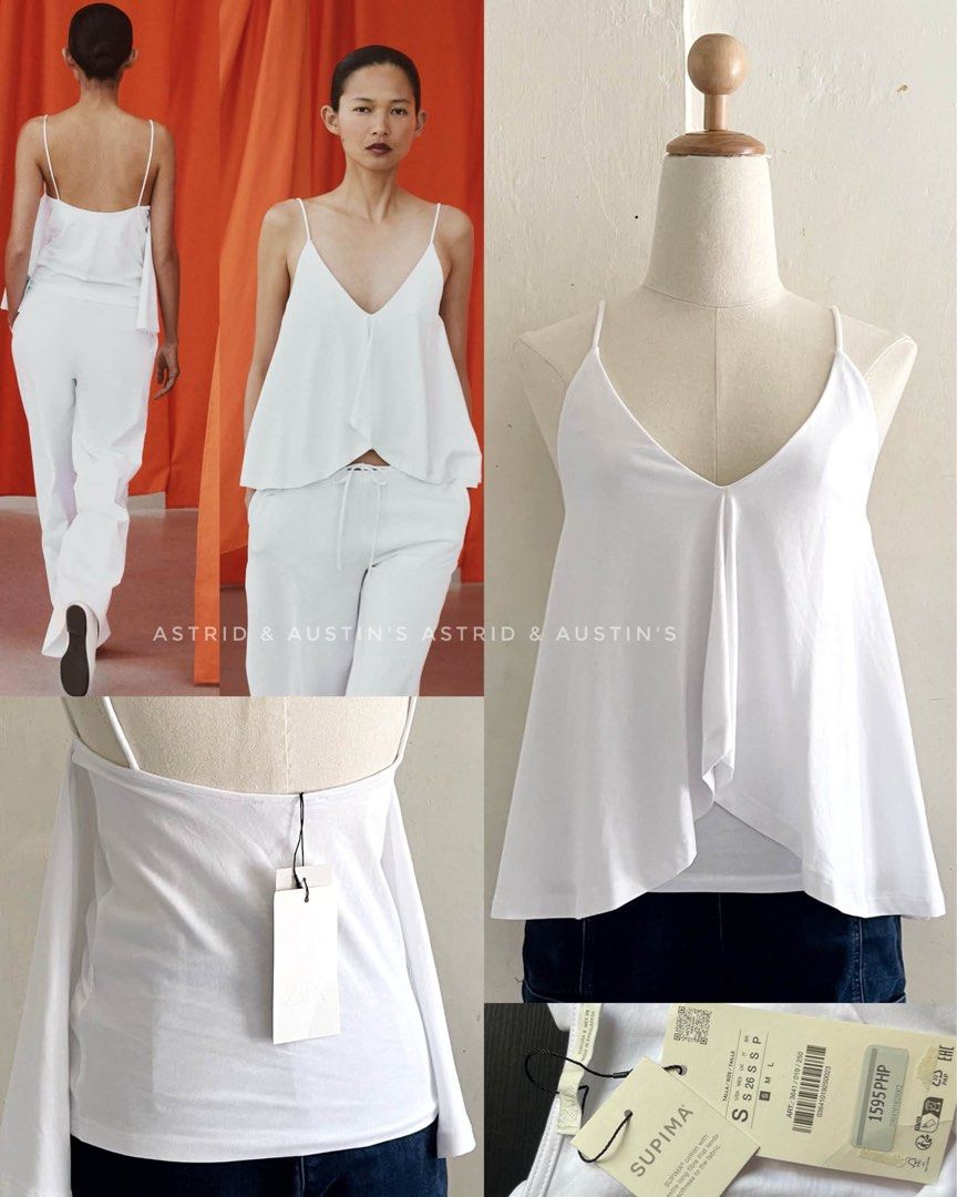 BNWT ZARA top (Category: Others Tops) located in Dasmarinas. Submitted by allisongrey1323 (Listing ID 1463109128, Image 1). Description: BNWT ZARA top Small on tag w/ washable stain sa gitna price: 950.