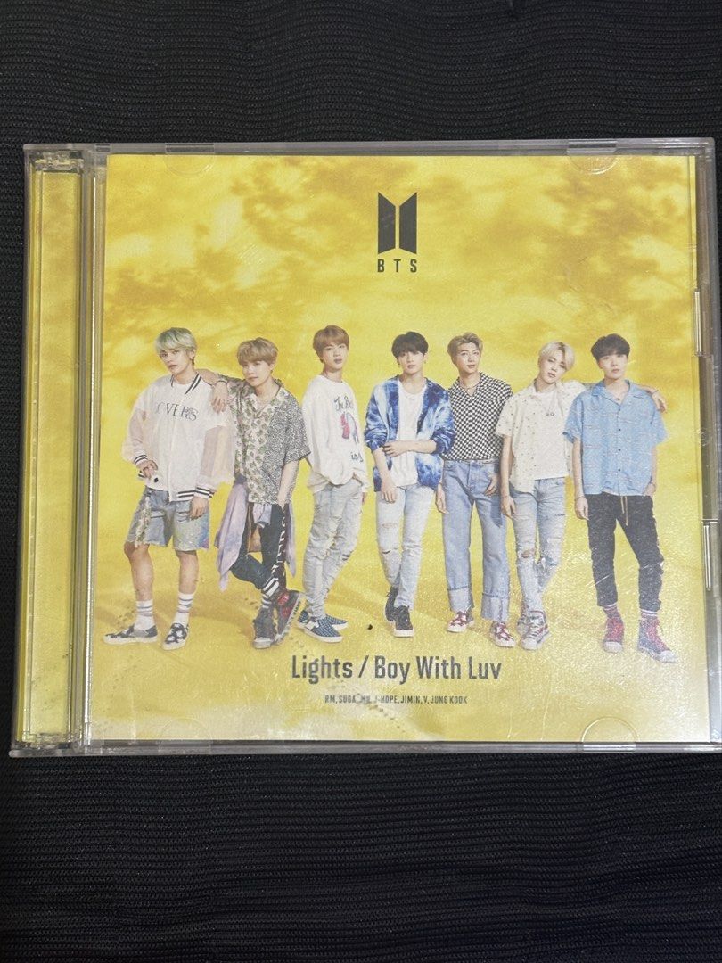 BTS Lights/Boy With Luv CD+DVD Japanese Release (Category: CDs & DVDs) located in Quezon City. Submitted by jjddn0 (Listing ID 1463021662, Image 1). Description: - Authentic Japanese BTS CD & DVD set (BOUGHT IN JAPAN) - Includes songs: Lights, Boy With Luv (Japanese ver.), IDOL (Japanese ver.) - DVD features music videos for Lights and Boy With Luv - Official Japanese release - A must-have for any ARMY!.