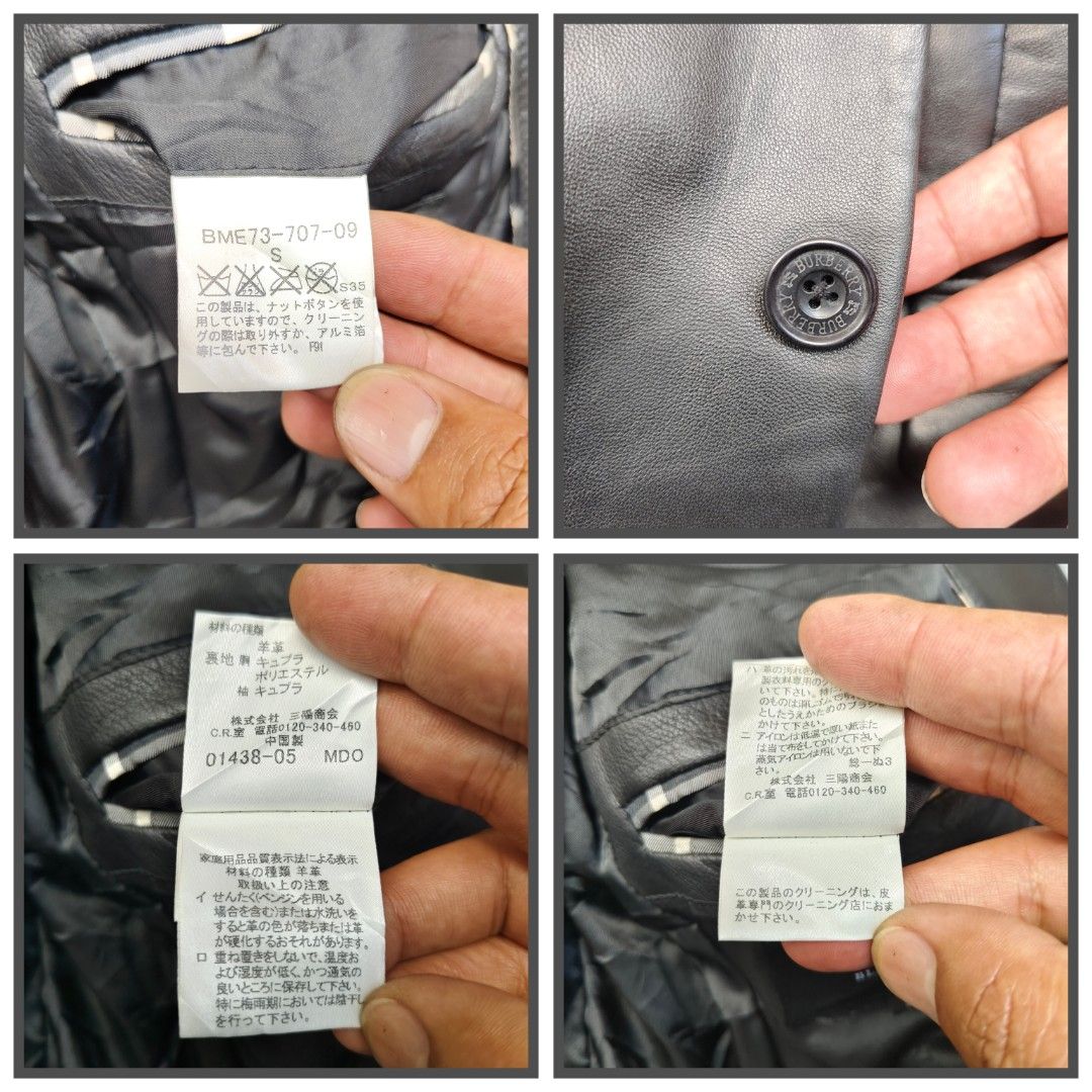 Burberry black label (💯 real leather) authentic (Category: Coats, Jackets and Outerwear) located in Baguio. Submitted by archival_thrifted.ph. (Listing ID 1463018137, Image 3). Description: FOR SALE ‼️ . BURBERRY BLACK LABEL .💯 AUTHENTIC .💯 REAL LEATHER . EXCELLENT CONDITION .SIZE SMALL ON TAG .PHP 4200 PLUS SF .❌❌ COP/COD .MOP GCASH .COURIER J&T .BAGUIO AREA .DM FOR SURE BUYER TY.