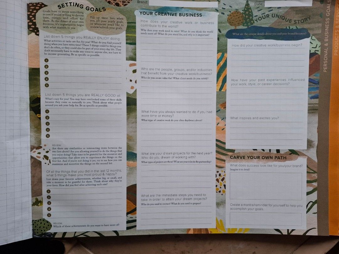 Business Toolkit Desk Pad Stationary (Category: Other Stationery & Craft) located in Quezon City. Submitted by the-find (Listing ID 1463053865, Image 2). Description: Creative business planning desk pad by Alessa Lanot..
