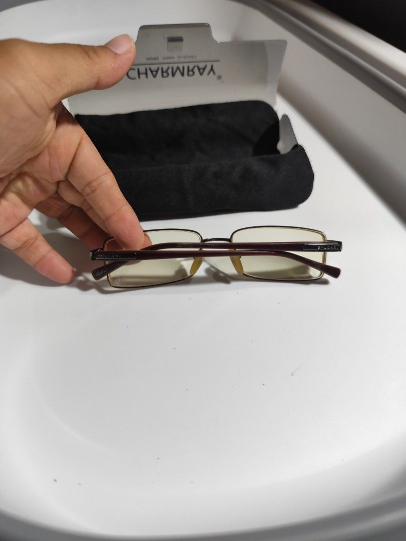 Bvlgari Frame (Category: Sunglasses & Eyewear) located in Cebu City. Submitted by icoolectnsellect (Listing ID 1463071283, Image 2). Description: Issue: Scratch temple, Dirt and RX lens. Bought at Garage Sale. Authenticity not Guaranteed, di ko alam if legit or Fake. Buy @ your own Risk. All EyeGlasses or Sun Glasses ay may Grado or Prescription Glasses. Please be careful para di masira mata nyo, you can change the lens and frame na lng kunin. Sa