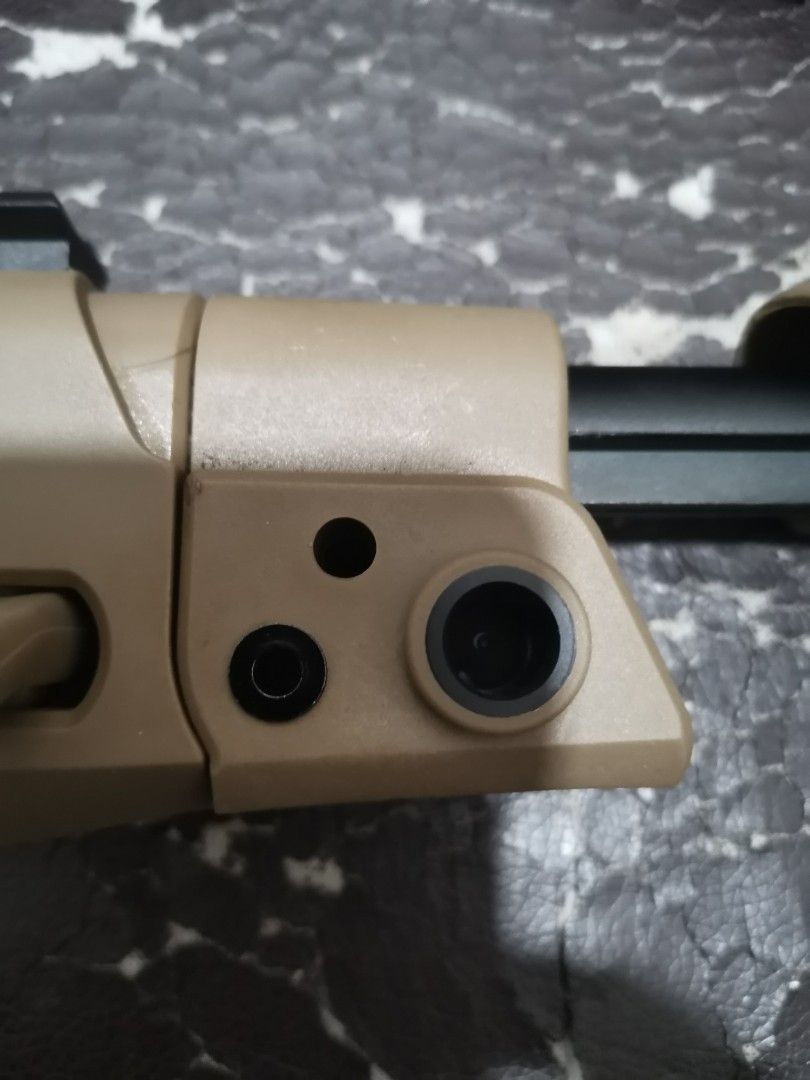 CAA RONI Conversion Kit (Category: Action & Battle Toys) located in Del Monte. Submitted by jabcom_tactical_outfitters (Listing ID 1462932211, Image 3). Description: - Tan Glock conversion kit - Converts your Glock pistol into a carbine - Features rails for accessories - Ideal for tactical setups.