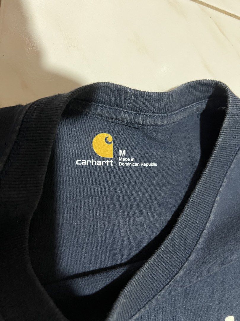 Carhartt Longsleeve K298 (Category: Tshirts & Polo Shirts ) located in Cabuyao City. Submitted by kenzythrift_ (Listing ID 1462949180, Image 3). Description: Carhartt Longsleeve K298 NVY Made in Dominican Republic 22x30 actual dimes very good condition 1200 + sf J&T courier Loc: Butong, Cabuyao City, Laguna.